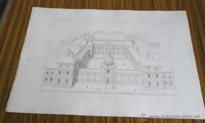 Arte: Grabado de arquitectura - Palais du Luxemborg - Traite D&acute;architecture - edifices 1863 - Foto 1