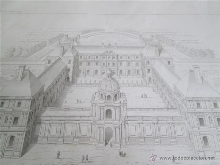 Arte: Grabado de arquitectura - Palais du Luxemborg - Traite D&acute;architecture - edifices 1863 - Foto 2