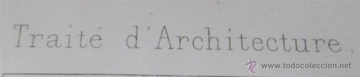 Arte: Grabado de arquitectura - Porte Doree - Traite D&acute;architecture - edifices 1863 - Foto 3