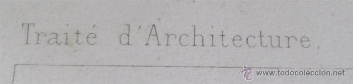 Arte: Grabado de arquitectura - FONTAINE - Traite D&acute;architecture - edifices 1863 - Foto 3