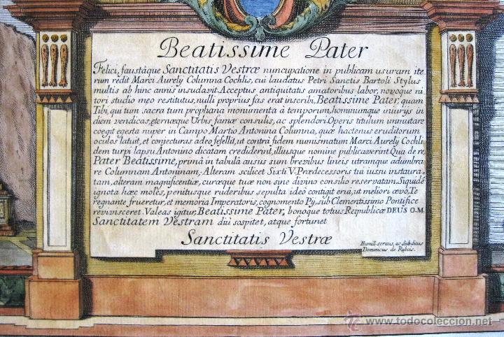 Arte: Inscripci&oacute;n latina, 1673.Pietro Bartoli - Foto 3