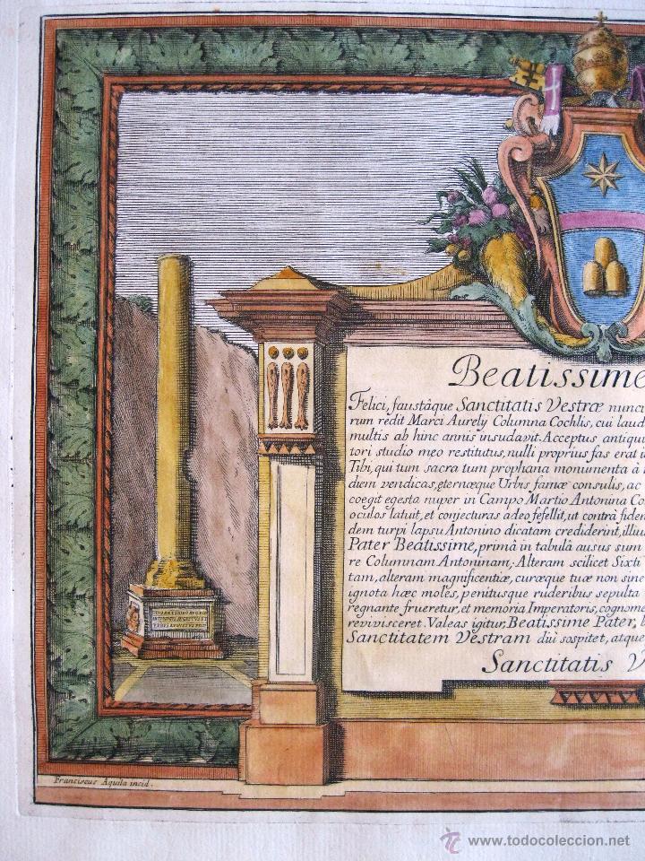 Arte: Inscripci&oacute;n latina, 1673.Pietro Bartoli - Foto 4