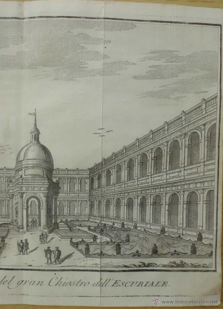 Arte: Vista del interior del Escorial, Madrid.1745.Thomas Salmon - Foto 4