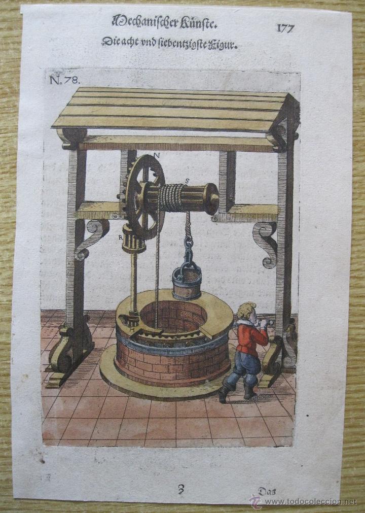 Arte: Dispositivos mec&aacute;nicos I, 1620.Ramelli - Foto 1