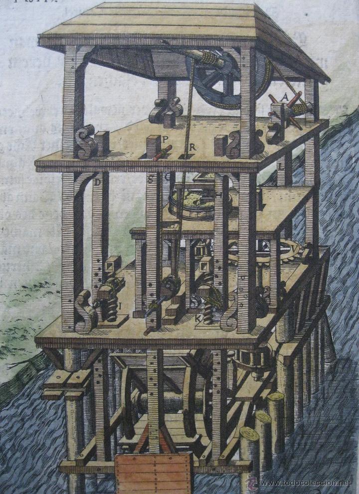 Arte: Dispositivos mec&aacute;nicos IV, 1620.Ramelli - Foto 1