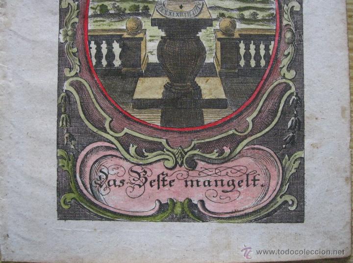 Arte: Emblema barroco: Reloj de sol I,1680 - Foto 4