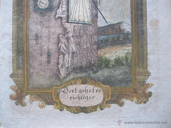 Arte: Emblema barroco: Reloj de sol III,1680 - Foto 4