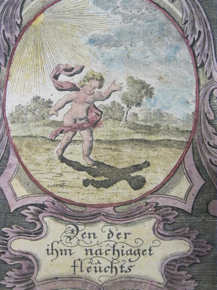 Arte: Emblema barroco: Persiguiendo sombras, 1680 - Foto 1