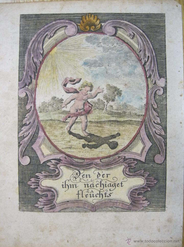 Arte: Emblema barroco: Persiguiendo sombras, 1680 - Foto 2