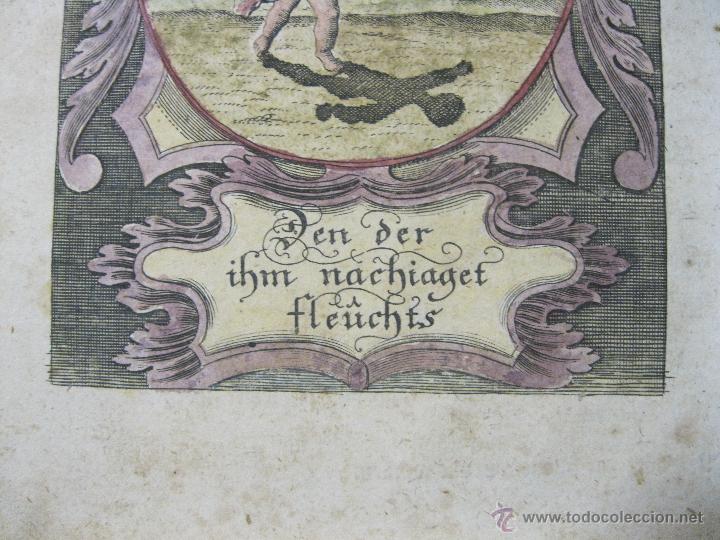 Arte: Emblema barroco: Persiguiendo sombras, 1680 - Foto 4