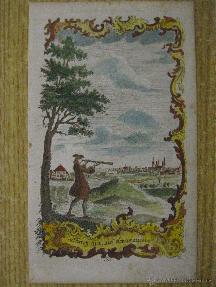 Arte: Emblema barroco: Telescopio, 1680 - Foto 1