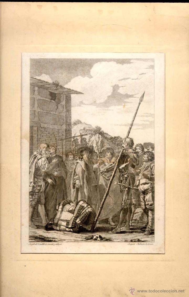 Arte: Grabado de Joaqu&iacute;n Ballester, del 1780, tema de El Quijote - Foto 2