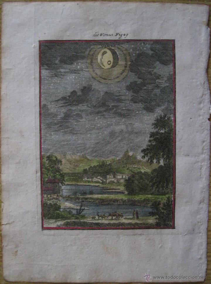 Arte: Astronom&iacute;a celestial, vista de Venus.1685.Mallet - Foto 3