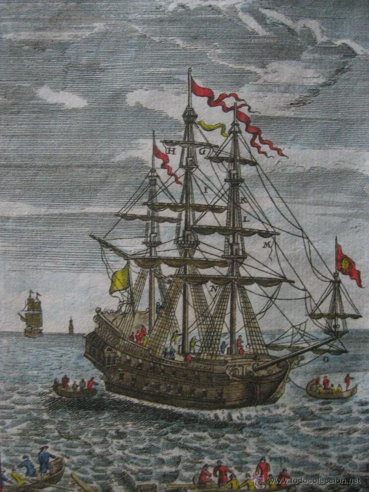 Arte: Gale&oacute;n, buque de guerra I.1685.Mallet - Foto 1