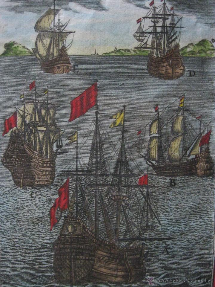 Arte: Gale&oacute;n, buque de guerra III.1685.Mallet - Foto 1