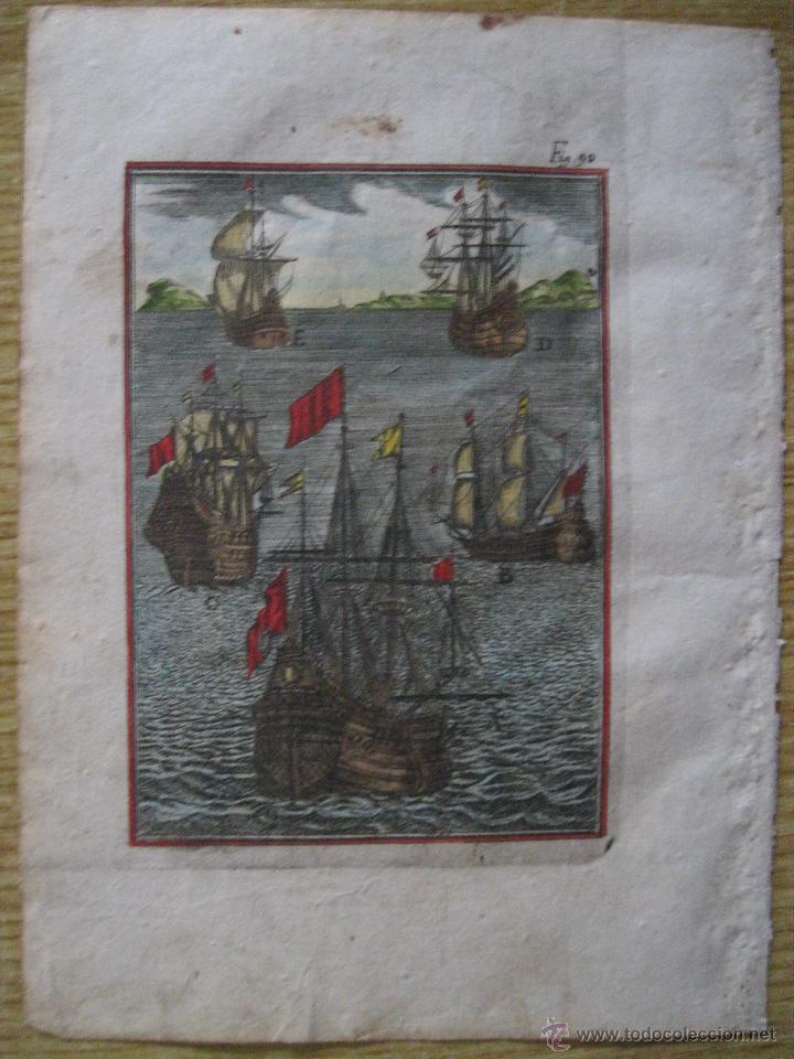 Arte: Gale&oacute;n, buque de guerra III.1685.Mallet - Foto 2