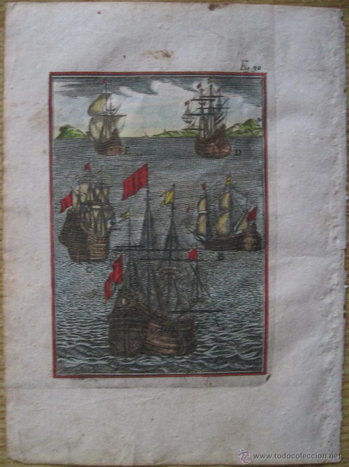 Arte: Gale&oacute;n, buque de guerra III.1685.Mallet - Foto 3