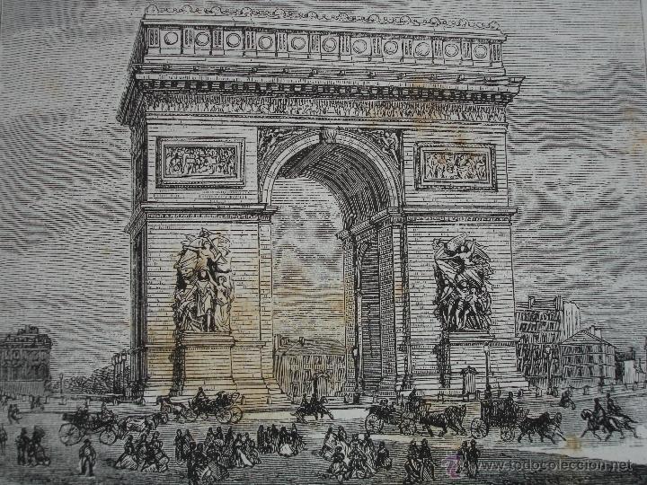 Arte: PARIS ARCO DEL TRIUNFO DE LA ESTRELLA - Foto 1