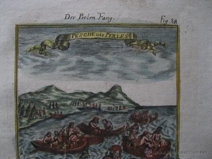 Arte: Pescadores de perlas, 1719.Mallet - Foto 4