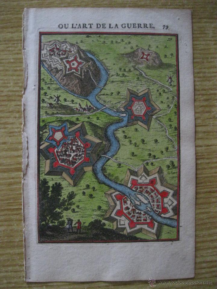 Arte: Fortificaciones de r&iacute;o .1696.Mallet - Foto 2