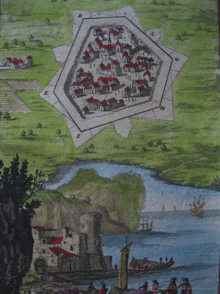 Arte: Ciudad fortificada, 1696.Mallet - Foto 1