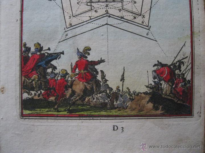 Arte: Caballer&iacute;a y plano de fortaleza.1696.Mallet - Foto 4