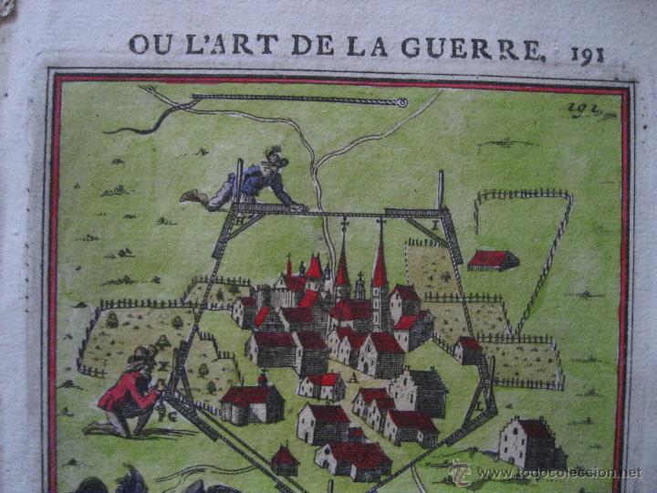 Arte: Trazado de una fortaleza.1696.Mallet - Foto 4