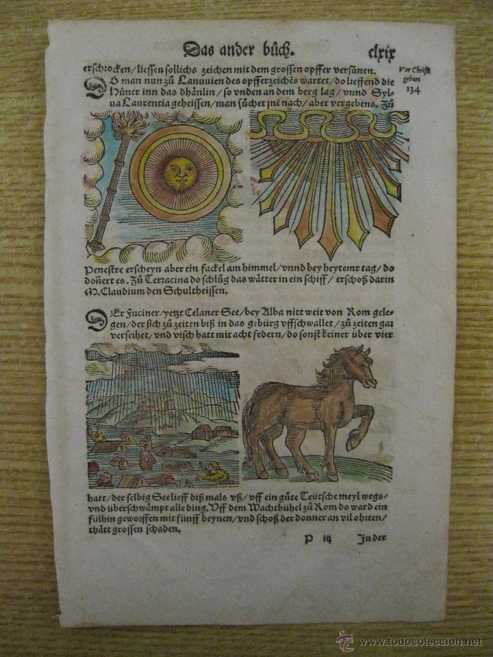 Arte: Augurios y presagios V, Lycosthenes.1557 - Foto 2