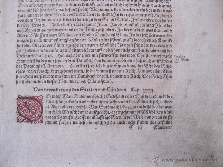 Arte: Letra capitular coloreada, M&uuml;nter, 1572 - Foto 4