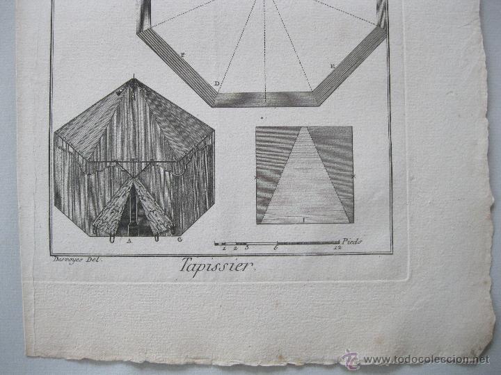 Arte: Oficios. Tapissier IV. Diderot y DAlembert.1779 - Foto 2
