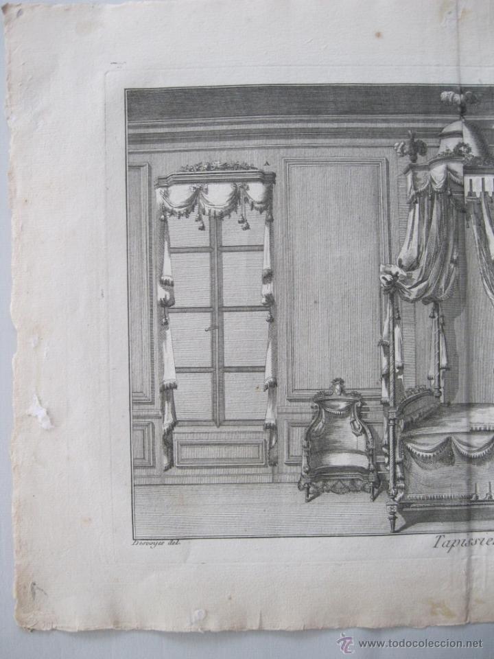 Arte: Oficios. Tapissier VIII. Diderot y DAlembert.1779 - Foto 2