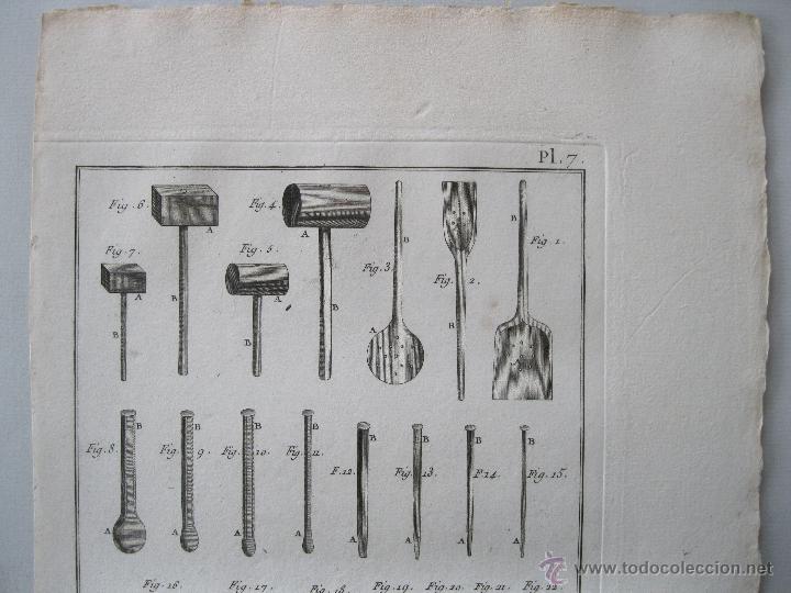 Arte: Oficios. Tabletier Cornetier,Outils II. Diderot y DAlembert.1779 - Foto 3
