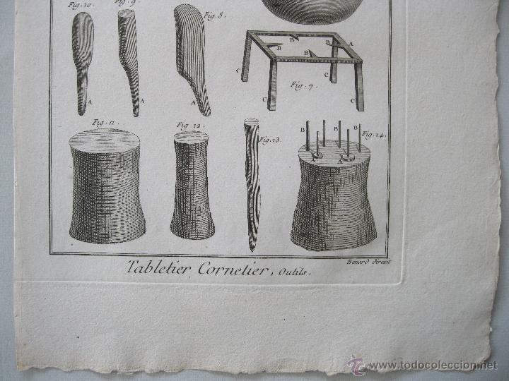 Arte: Oficios. Tabletier Cornetier,Outils III. Diderot y DAlembert.1779 - Foto 2