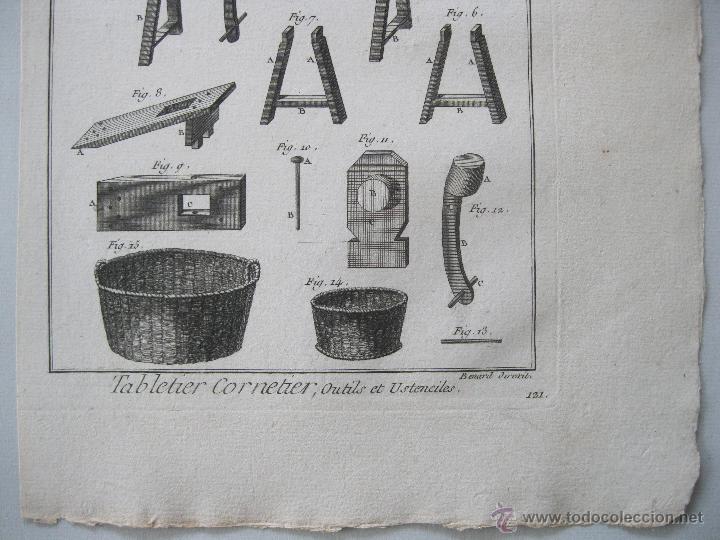 Arte: Oficios. Tabletier Cornetier,Outils et Ustenciles. Diderot y DAlembert.1779 - Foto 2