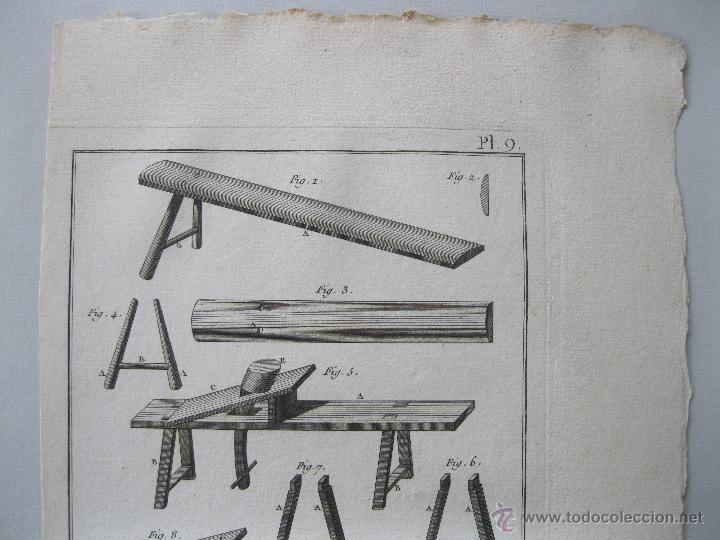 Arte: Oficios. Tabletier Cornetier,Outils et Ustenciles. Diderot y DAlembert.1779 - Foto 3