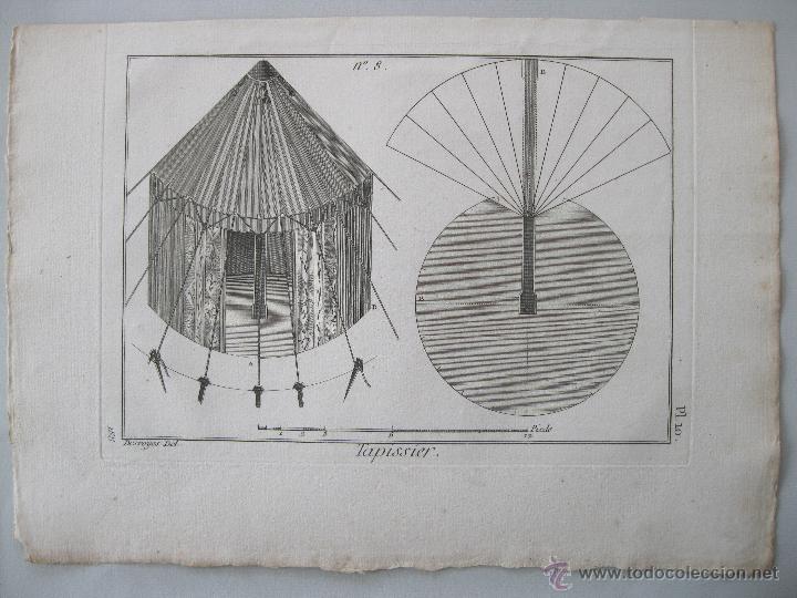 Arte: Oficios. Tapissier VI. Diderot y DAlembert.1779 - Foto 1