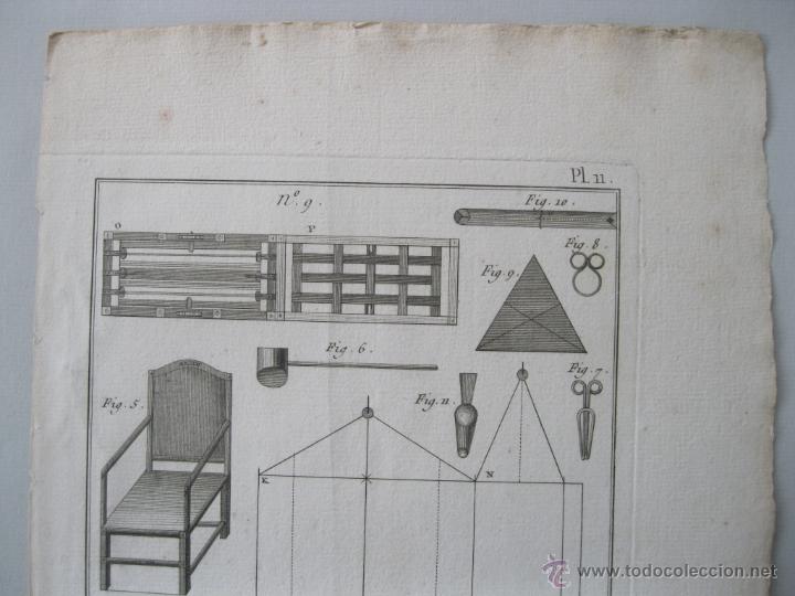 Arte: Oficios. Tapissier VII. Diderot y DAlembert.1779 - Foto 3