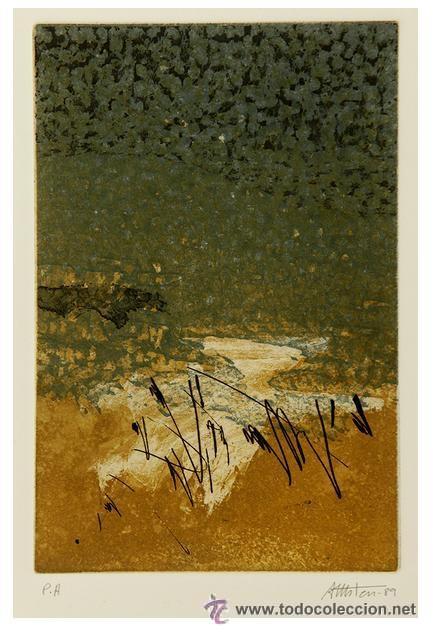 Art: ASSUMPCI&Oacute; MATEU NEGRE (Cass&agrave; de la Selva, Girona, 1952). 1989. Grabado P.A