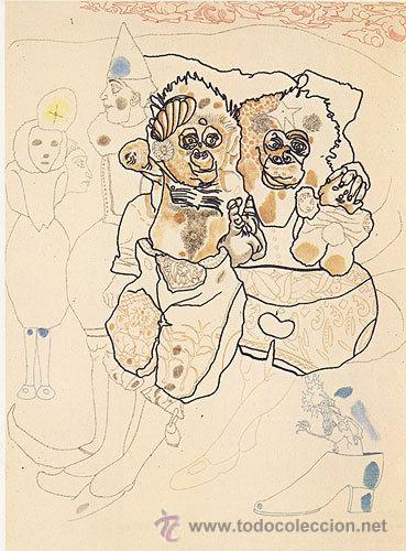 Art: JORGE CASTILLO EL CIRCO I / DOS MONOS PAYASOS