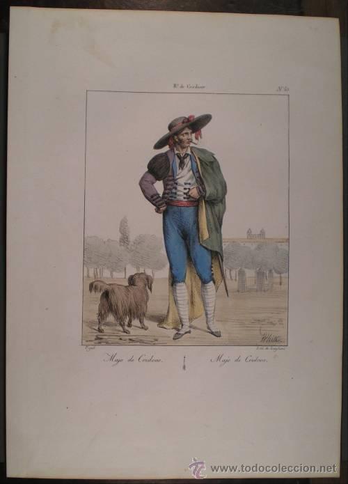 Art: PIGAL, Edme-Jean: MAJO DE CORDOBA. De 'Collection de Costumes des Divers Provinces de L'Espagne'