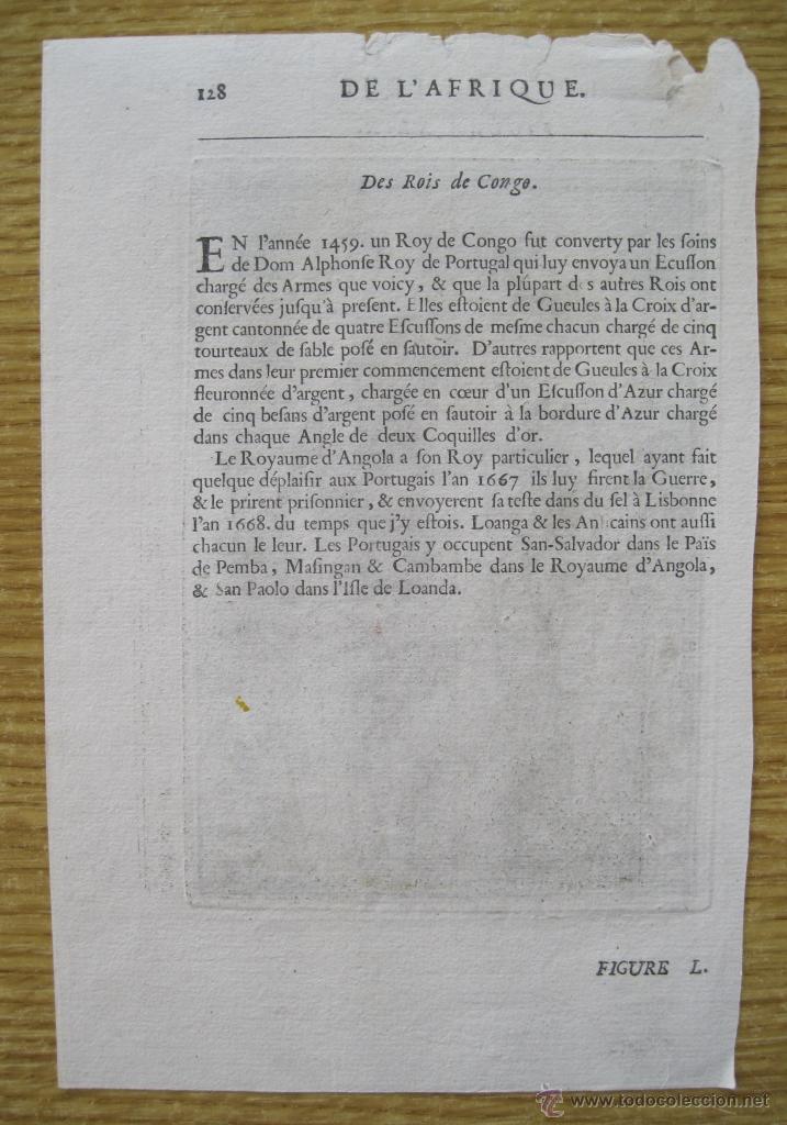 Arte: Elefantes africanos, 1683. Mallet - Foto 4