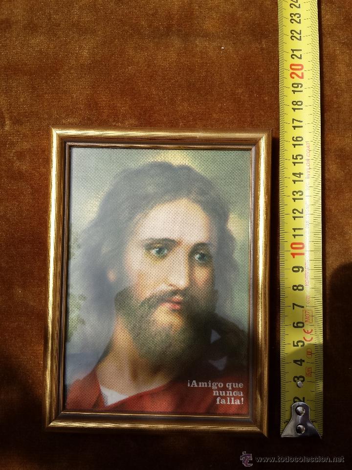 Arte: Cuadro de peque&ntilde;as dimensiones de Jesucristo. - Foto 1