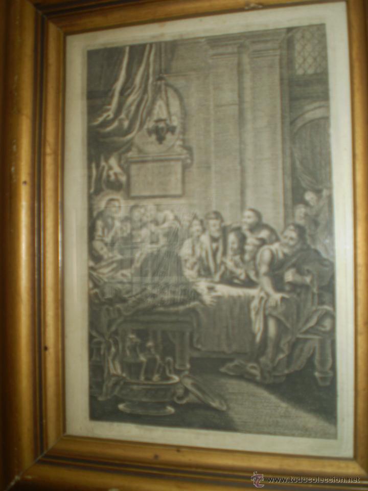 Arte: GRABADO S XVII ULTIMA CENA - Foto 1