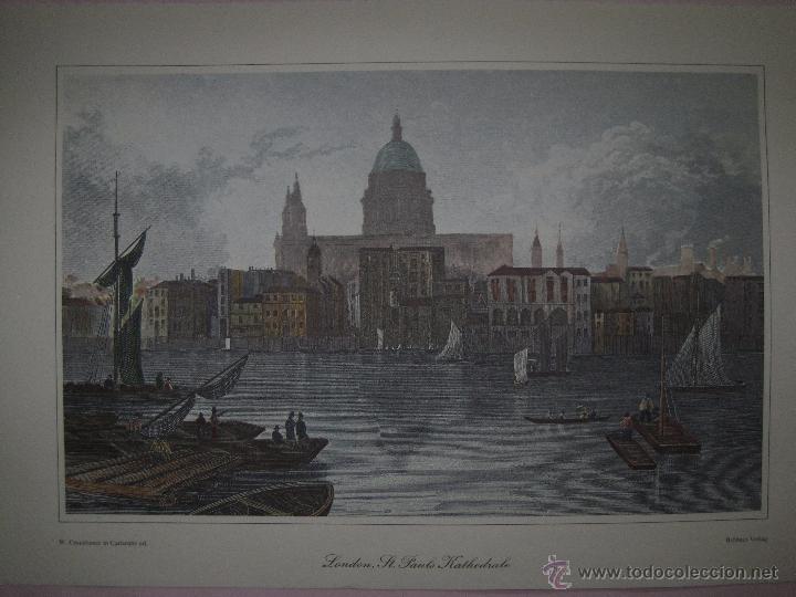 Kunst: GRABADO.-  LONDRES, CATEDRAL DE SAN PABLO.-