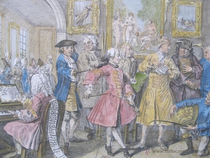 Arte: Disputas de sal&oacute;n, de la nobleza, 1790. William Hogarth - Foto 3