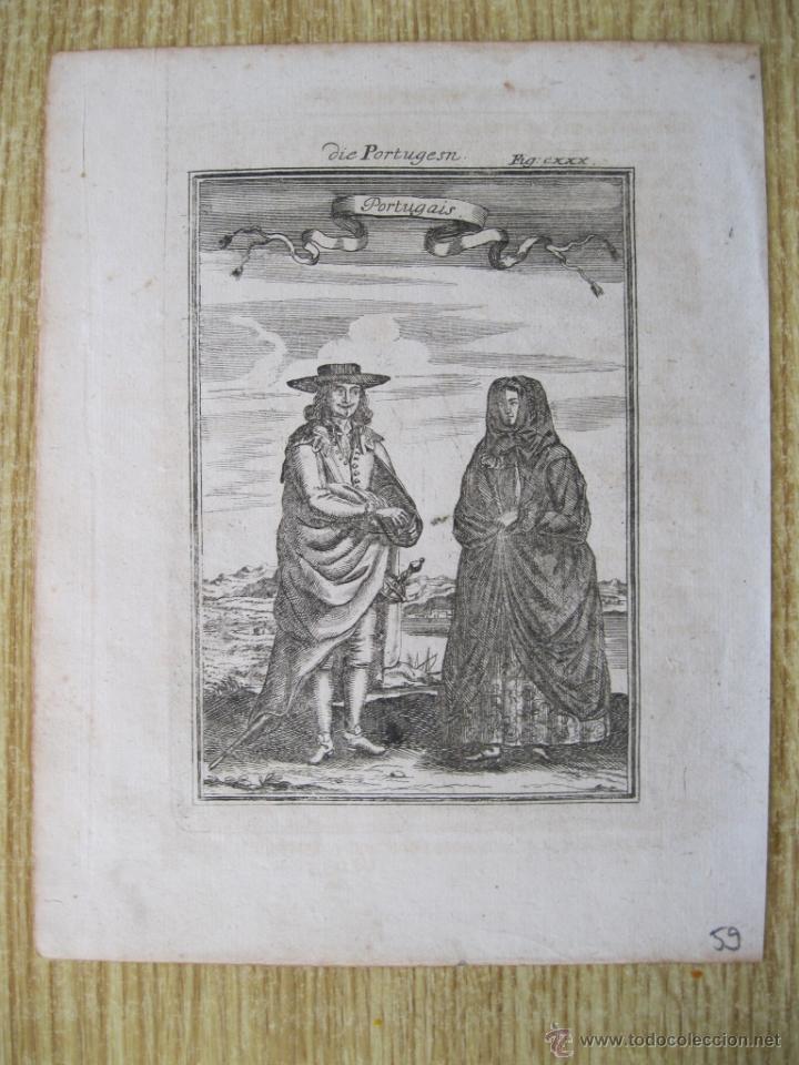 Arte: Pareja portuguesa, 1680. Mallet - Foto 2
