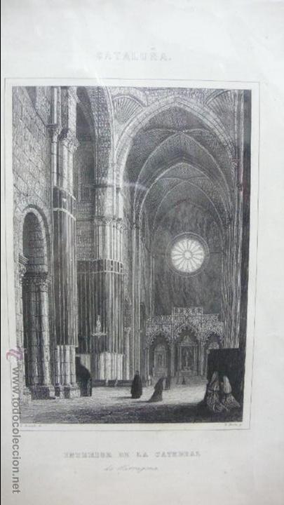 Art: CATALU&Ntilde;A.INTERIOR DE LA CATEDRAL DE TARRAGONA. S. XIX.