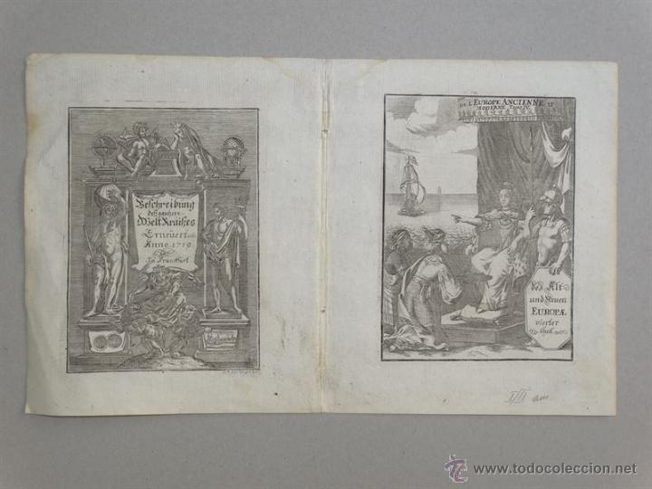 Arte: Frontispicios atlas, 1719. Vogel - Foto 1