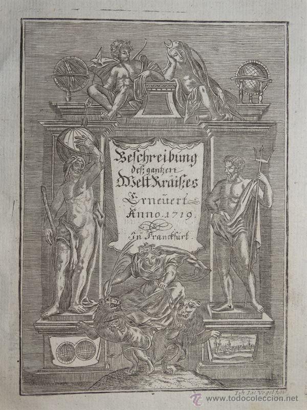 Arte: Frontispicios atlas, 1719. Vogel - Foto 3