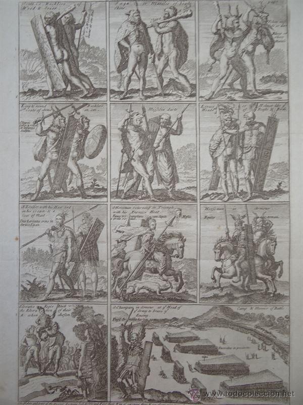 Arte: Antiguos guerreros germanos, 1750. - Foto 2